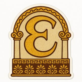 Autocollant delphique epsilon décoration decostickerstore - 6KXXZ3