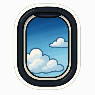 Autocollant finestrino aereo noir décoration decostickerstore - LMIBIO