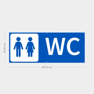 Signalétique plaque 3D wc toilettes Q0U7J