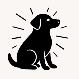 Sticker autocollant Chien brillant décoration decostickerstore - NGCRWU