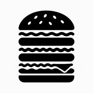 Sticker autocollant Hamburgers en plusieurs couches décoration decostickerstore - DXGN8G