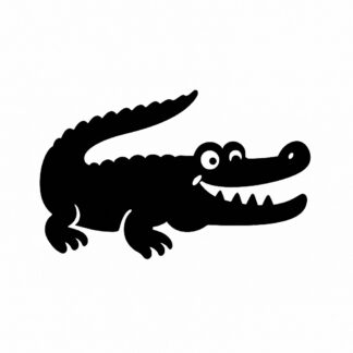Sticker autocollant Humour style crocodile Lacoste décoration decostickerstore - H3DOI1
