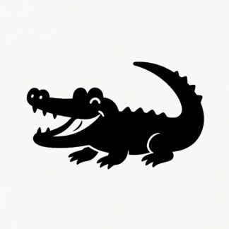 Sticker autocollant Humour style crocodile Lacoste décoration decostickerstore - IDFQ6O
