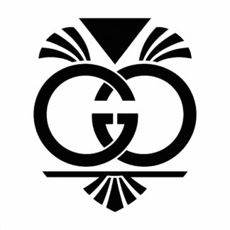 Sticker autocollant Logo Gucci revisité stylé art déco décoration decostickerstore - UCOYRD