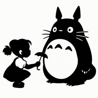 Sticker autocollant Mei et Totoro décoration decostickerstore - 52YHJJ
