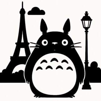 Sticker autocollant Totoro à Paris en France décoration decostickerstore - PFICFS