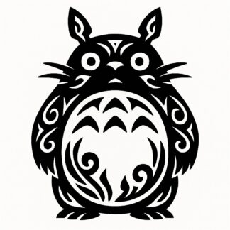 Sticker autocollant Totoro tribal décoration decostickerstore - TZAPJE