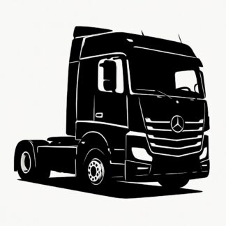 Sticker autocollant Tracteur Mercedes Actros Euro 5 décoration decostickerstore - WAOFE6