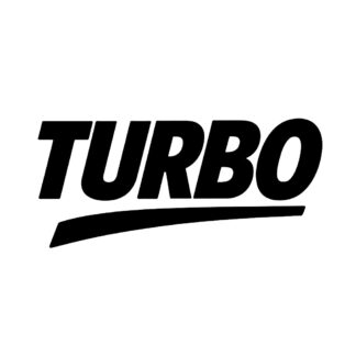 Sticker autocollant Un autocollant avec le mot TURBO en noir brillant décoration decostickerstore - 77AX5O