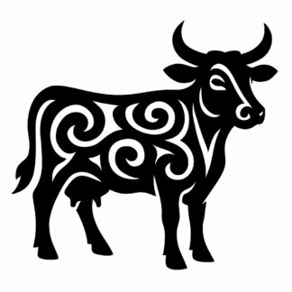 Sticker autocollant Vache tribal décoration decostickerstore - IYJOTY