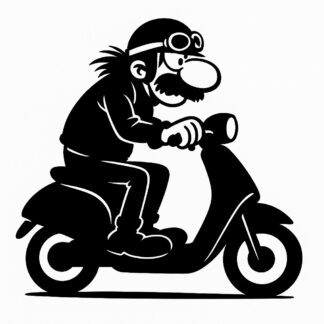 Sticker autocollant joe bar sur un scooter silence s01 décoration decostickerstore - Y2QTFL