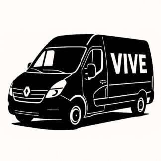 Sticker autocollant un fourgon Renault avec l'inscription Vive le décoration decostickerstore - WJIU2Y