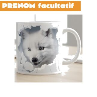 Mug renard blanc en céramique 325 ml (11 oz) 00MO5