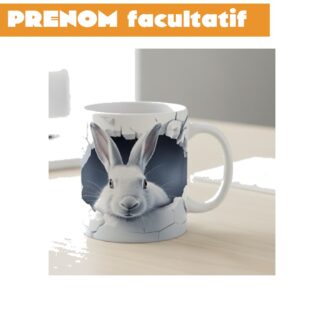 Mug en céramique 325 ml (11 oz) lapin 03DWR