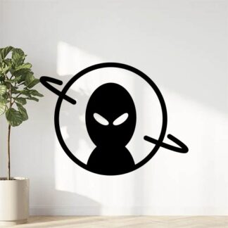 sticker autocollant ovni alien extraterrestre 5 0CGN9