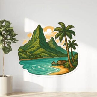 Autocollant Île de Moorea décoration decostickerstore - 0HW5IM