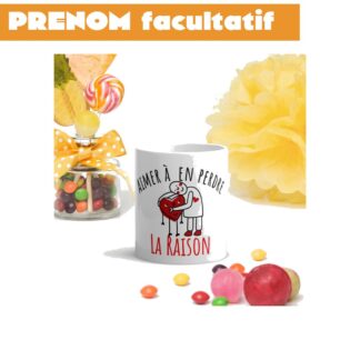 Mug Blanc Brillant Aimer à en perdre la raison