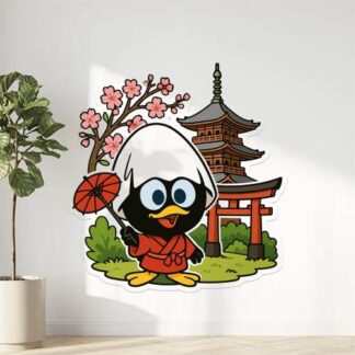 Autocollant Calimero au Japon décoration decostickerstore - 3841DT
