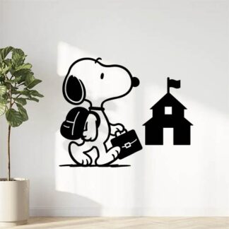 Sticker autocollant Snoopy va à l’école décoration decostickerstore - 41G3BP