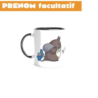 Mug  11oz avec intérieur coloré Totoro