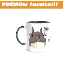 Mug totoro please avec intérieur coloré