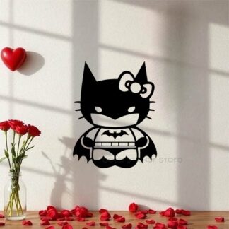 Sticker autocollant hello Kitty Batman