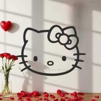 Sticker autocollant Hello Kitty visage