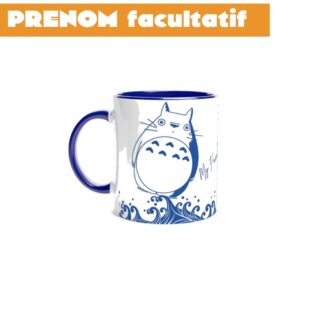 Mug en céramique blanche 325 ml (11 oz) avec intérieur coloré blue spirit