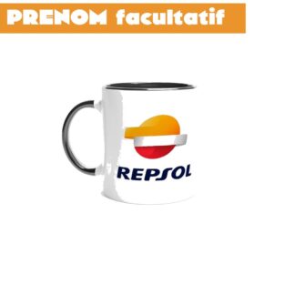 Repsol Mug en céramique blanche 325 ml (11 oz) avec intérieur coloré