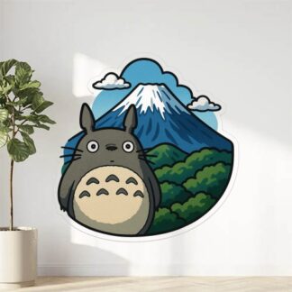 Autocollant Totoro à la montagne Fuji décoration decostickerstore - 9LU6FE