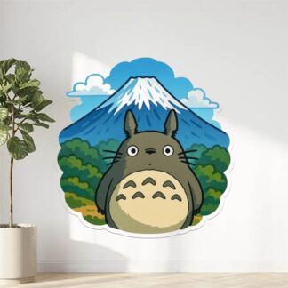 Autocollant Totoro à la montagne Fuji décoration decostickerstore - BKHTJT