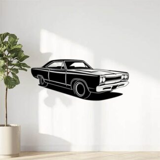 Sticker Autocollant voiture muscle car silouhette BVw187293