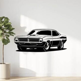 Sticker Autocollant voiture muscle car silouhette BVw187295