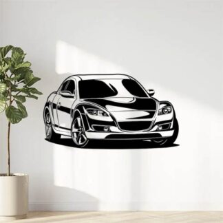 Sticker Autocollant voiture sport silouhette BVw187296