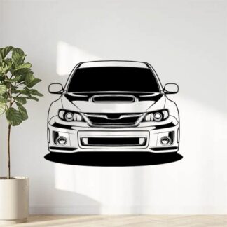 Sticker Autocollant voiture muscle car silouhette BVw187305