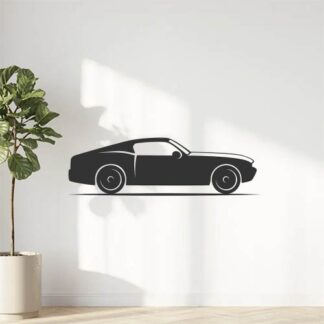 Sticker Autocollant voiture muscle car silouhette BVw187316