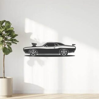 Sticker Autocollant voiture muscle car silouhette BVw18734