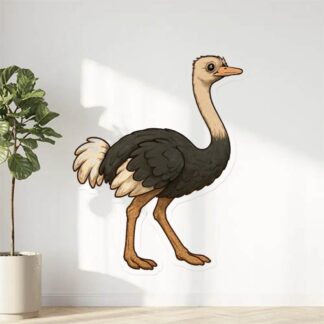 Autocollant Autruche décoration decostickerstore - BYS4WL