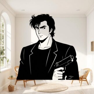 Sticker autocollant Nikky Larson manga décoration decostickerstore - CXD04K