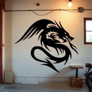 Sticker Autocollant Dragon Tribal