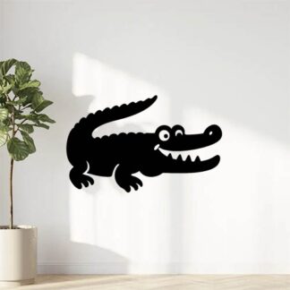 Sticker autocollant Humour style crocodile Lacoste décoration decostickerstore - H3DOI1