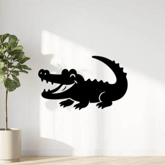 Sticker autocollant Humour style crocodile Lacoste décoration decostickerstore - IDFQ6O