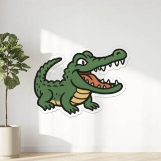 Autocollant Humour style crocodile Lacoste décoration decostickerstore - JBWAVX