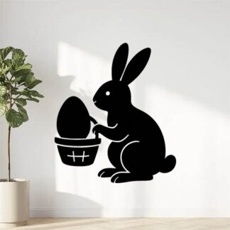 Sticker autocollant Lapin de Pâques décoration decostickerstore - JJGTRZ