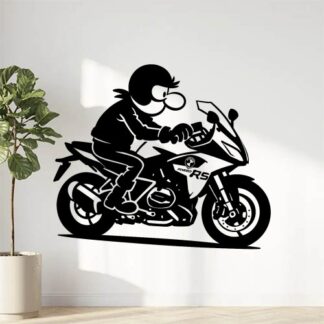 Sticker autocollant Joe roule sur une BMW R1250RS. décoration decostickerstore - KTTU3W