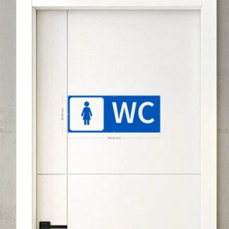 Signalétique plaque 3D wc toilettes NK39E