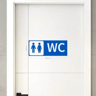 Signalétique plaque 3D wc toilettes Q0U7J
