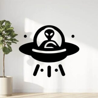 sticker autocollant ovni alien extraterrestre 3 QBCPA