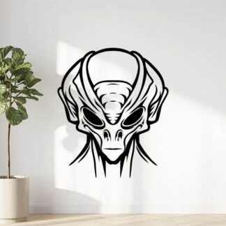 sticker autocollant ovni extraterrestre alien 5 QND3S