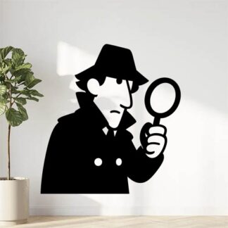 Sticker autocollant Inspecteur Gadget avec loupe décoration decostickerstore - RQPTVG